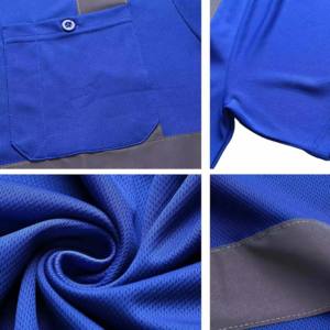 T-shirt de sécurité réfléchissant haute visibilité pour hommes, impression personnalisée du logo, tissu pour hommes, bande de sécurité pour la course à pied, t-shirt de sécurité pour hommes - Product Image 4