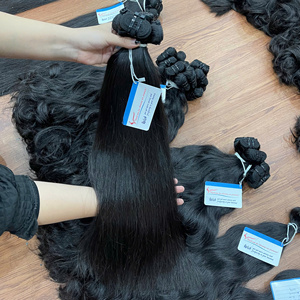 100% ผมดิบแบบตรงจากธรรมชาติผมยาวสองชั้นผมเวียดนามสีธรรมชาติพร้อมส่ง - Product Image 2