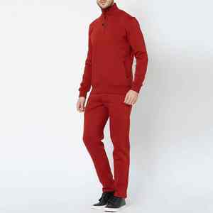 Conjunto de chándal de entrenamiento de invierno de dos piezas de alta calidad para hombre, último diseño con patrón sólido, recién llegados ecológicos - Product Image 2