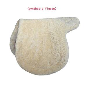 Vente en gros de tapis de selle en poly coton avec dragonne rembourrage en polaire synthétique tapis de selle élégant et tendance - Product Image 3