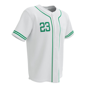 Camiseta de béisbol con logotipo bordado personalizado de alta calidad para hombre, diseño liso a rayas con impresión por sublimación, ropa deportiva de bajo precio - Product Image 6