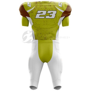 Ensemble d'uniformes de football américain Tissu personnalisable Plus Size Prix raisonnable Spandex imprimé/Polyester Personnalisable Team Wear - Product Image 3