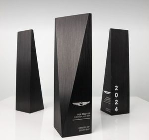 Premium Modern Design Polished Surface Custom Color Logo Personalized Acrylic Award Celebrate Excellence Business Sports - Product Image 1