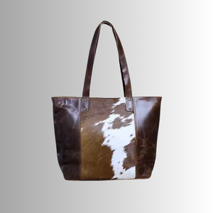 Bolso de Mano de Piel de Vaca Hairon Hecho a Mano para Mujer, Bolso de Hombro Personalizado con Pelo de Vaca Auténtica - Product Image 1