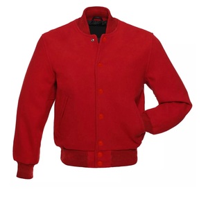 Veste de baseball vintage pour homme, manches en cuir, style varsity, saison d'hiver, polaire en laine, col montant, couleurs personnalisées - Product Image 3