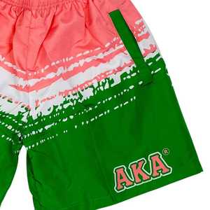 AKA Windbreaker <b>Shorts</b> Pink Green <b>Women</b> Athletic <b>Shorts</b> Lightweight Quick Dry Casual Summer <b>Shorts</b> Comfortable Fit - Product Image 3