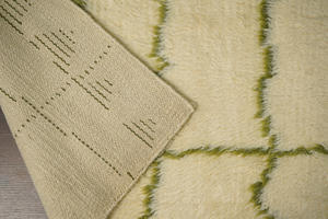 Pisos de espíritu libre Alfombra de lana Bohemia hecha a mano moderna Alfombra Bohemia tejida a mano para elevar su hogar - Product Image 3