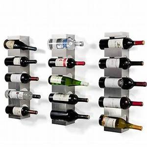 Innovador estante de vino de acero inoxidable montado en la pared estante de vino moderno y almacenamiento soporte ancho para múltiples botellas con estante superior mejor Li - Product Image 3