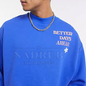 Sudadera de Cuello Redondo de Forro Polar Cálido de Alta Calidad con el Mejor Diseño, Mezcla de Algodón, Logotipo Personalizado Impreso, para Adultos, Transpirable y de Secado Rápido - Product Image 3
