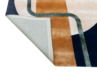 Tapis moderne fait main de luxe, motif géométrique, en soie/laine, touffeté à la main, personnalisé, ensemble de tapis tissés pour bureau, salle de prière