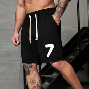 Wholesale Custom Logo Cotton Men's Gym <b>Shorts</b> High Quality Black Casual Plain With Mesh Fabric and Print <b>Technics</b> - Product Image 1