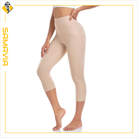 SAMAVIA Industry Winter ODM Pantalon Capri Actif Femme Taille Haute Élastique avec Dentelle - Vêtements de Sport Yoga Séchage Rapide Respirant Coupe Ajustée