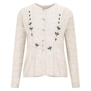 Suéter Elegante para Mujer con Bordado, Botones en la Parte Delantera, Informal, Cálido, Estilo Urbano - Product Image 4