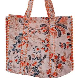 Sac fourre-tout à fleurs matelassé artisanal abordable personnalisé de haute qualité-Sac à main durable au quotidien - Product Image 3