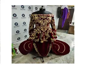 Красный цвет, марокканский кафтан, свадебное платье для невесты, тяжелая работа, эксклюзивный дизайн, традиционное платье, размер и цвет можно менять