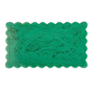 Tabla de Cortar Redonda de Resina con Diseño Azul Marmoleado, 1.3 cm de Grosor, Apta para Lavavajillas, Duradera, de una Sola Pieza - Product Image 6
