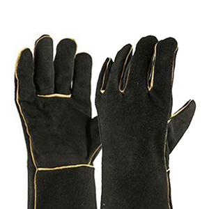 Nuevo estilo de diseño de moda guantes de soldadura de invierno mitones a prueba de viento deportes al aire libre soldadura cinco dedos guantes de soldadura