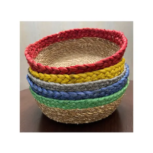 Meilleur prix Paniers de rangement en jonc de jute écologique Paniers en maille polyvalents à la mode de haute qualité Vente en gros au Bangladesh - Product Image 4
