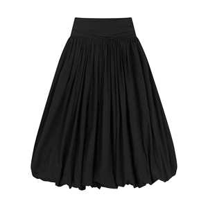 Jupe noire de haute qualité pour femmes, style élégant et décontracté, services ODM, ourlet à bulles antistatique, fabriquée au Vietnam - Product Image 1