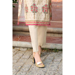 ชุดส่าหรีผ้าฝ้ายพิมพ์ลาย 3 ชิ้น พร้อมผ้าลอน สำหรับงานเทศกาลแบบปากีสถาน ชุดพื้นเมืองอินเดีย-SD-52236 - Product Image 4