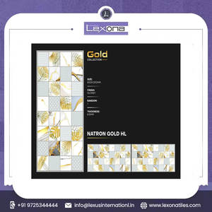 Azulejos vitrificados Golden Vein Pisos decorativos de diseño moderno para pisos interiores Medidas de 600 mm X 1200 mm Ladrillo refractario de 5mm - Product Image 5