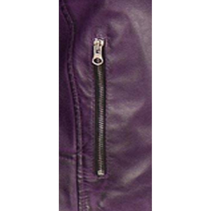 Women's Genuine Sheep Leather Winter Motorcycle Jacket Woolen Zipper Solid Eco-Friendly Quick Dry Anti-Wrinkle and Windproof - Product Image 4
