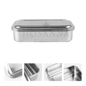 Bandeja Quirúrgica Gruesa para Riñón HOSANNA SURGICAL, Caja de Instrumentos Quirúrgicos Dentales de Acero Inoxidable, Certificación CE Clase I, Placa con Tapa Manual - Product Image 2