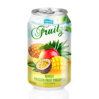 Fabriksprijs 100% Zuivere Gemengde Fruitsap Frisdrank Vers Gezond Blikje (Geblikte verpakking) Aangepast Logo Gearomatiseerd Verwerking Vietnam Privé