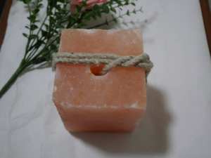 2-3kg Natural Himalayan Salt <b>Lamp</b> with Floral Carving Mineral Supplement for Livestock & Pets Including Cattle Horses Cow - Product Image 4