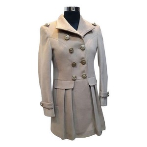 Manteau d'hiver long en duvet, vente chaude, coupe ample personnalisée, motif à carreaux, 100% laine, unisexe, manches longues - Product Image 3
