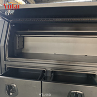 Boîte à outils latérale en aluminium et plateau pour camionnette double cabine avec accessoires, personnalisable