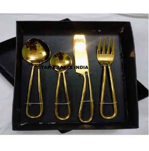 <b>Flower</b> and Leaf Design Flatware in Stainless Steel Set of 6 Cutlery Sets Perfect for Fine Dining and Events Accessory - Product Image 6