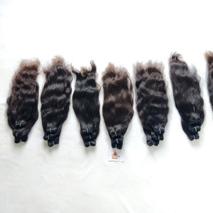 Machine à double trame Vente en gros Cuticules alignées Paquet de couleur naturelle vietnamienne Traitement vierge Aucune Extensions de cheveux humains bon marché - Product Image 1