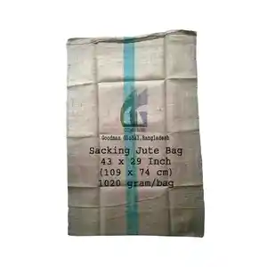 43x29 inch 1020g Food grade new jute bags burlap sack most popular gunny bag Manufacturer Wholesale Goodman Global Bangladesh