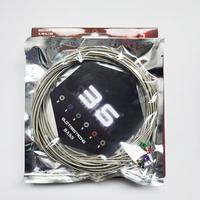 Senar Gitar SAMHYUN Premium 45-135 Gauge 3.S 5AEB-45135 Inti Hex Berlapis Warna Ujung Bulat