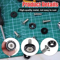 Kit de 10 rondelles de pare-chocs en aluminium colorées, boulons de décoration pour compartiment moteur, attaches M6 JDM