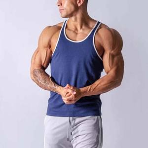 Servicio OEM de verano de alta calidad de algodón para hombres ropa casual camisetas sin mangas Fitness gimnasio hombres camisetas sin mangas de talla grande para hombres a la venta - Product Image 6