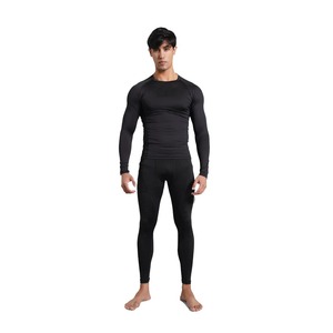 OEM ODM personalizado hombres de secado rápido poliéster Fitness pantalones de compresión deportes correr Leggings atléticos para hombres entrenamiento - Product Image 3
