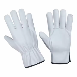Gants de conducteur en cuir de grain de cuir de vachette robustes haute performance vêtements de sécurité réfléchissants doux et confortables pour le ménage quotidien - Product Image 1