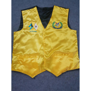 CHALECO Masónico Letterman Chaleco Masónico Satén Seda Maestro Masón Chaleco - Product Image 1