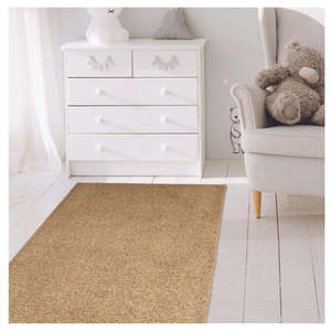 Ensemble de tapis d'intérieur en fourrure moelleuse beige latte lavable de Fiji - Product Image 2