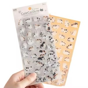 Hojas de Pegatinas PET Personalizadas con Corte Kiss Cut |   Calcomanías Adhesivas Removibles Impermeables Duraderas de Alta Calidad, 100 Piezas, Decoración Brillante - Product Image 6