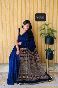 ส่าหรีขนเทียมเนื้อนุ่มนุ่มนุ่มใส่ปาร์ตี้หลากสี & ฤดูหนาว - Product Image 3