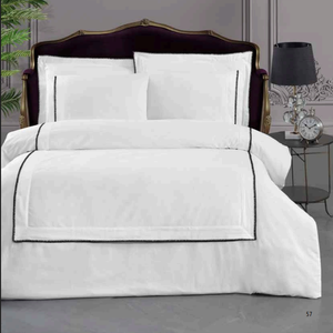 Juego de Ropa de Cama de Lujo de 6 Piezas, Tamaño King, Tela Satén, Incluye Funda Nórdica, Sábana Ajustable y Fundas de Almohada, Diseño Sólido, para Uso Doméstico - Product Image 4