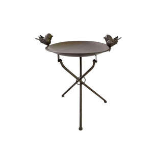 Piscine d'oiseaux sur socle en Aluminium, métallique robuste, décoration de jardin, pour arrière-cour, offre spéciale - Product Image 5