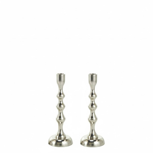 Ensemble de 2 bougeoirs en métal doré vintage, design moderne à tige fine, bougeoir pour décoration de mariage - Product Image 3