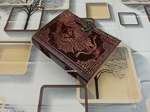 Doble dragón A5 Vintage cuero diario personalizable Logo elegante cubierta suave espiral organizador sillín costura Encuadernación perfecta - Product Image 2