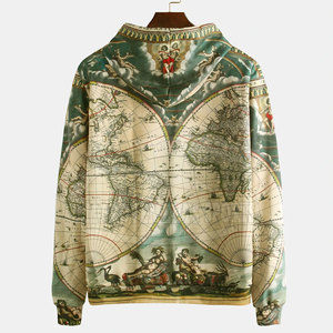 เสื้อฮู้ดดีไซน์ใหม่ ผ้าฝ้าย 100% สำหรับฤดูหนาว ระบายอากาศได้ดี กันลม ทรงโอเวอร์ไซส์ ขายดี MOQ ต่ำ สำหรับผู้ชาย - Product Image 2