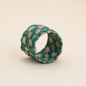 Anneaux de serviette en herbe de mer colorée, accessoires de table, décoration, anneaux tissés en herbe de mer pour serviettes - Product Image 4