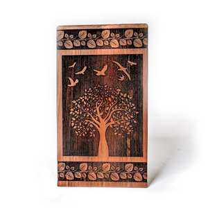 Urna de cremación de palisandro de árbol de la vida, caja hecha a mano para cenizas humanas, urna de cremación personalizada para cenizas - Product Image 2
